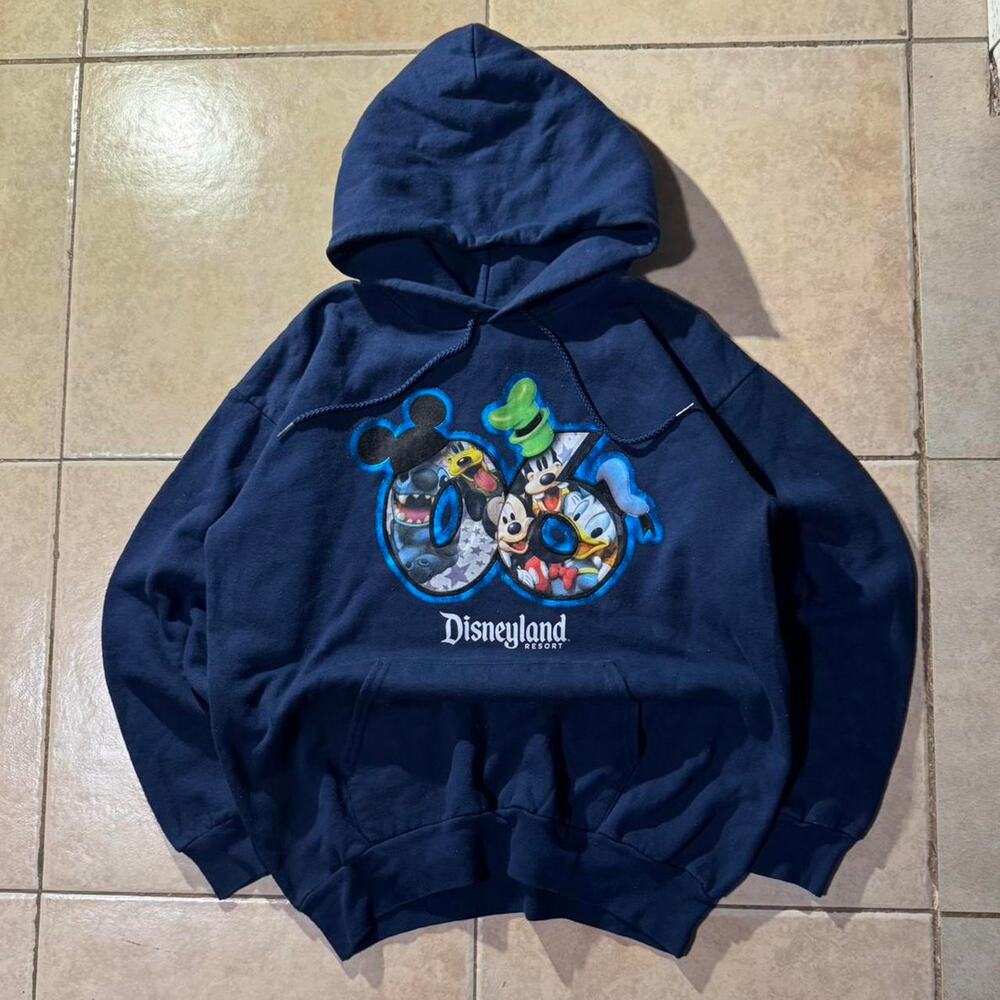 Vintage y2k 2000s disneyland navy hoodie Size M in Mens